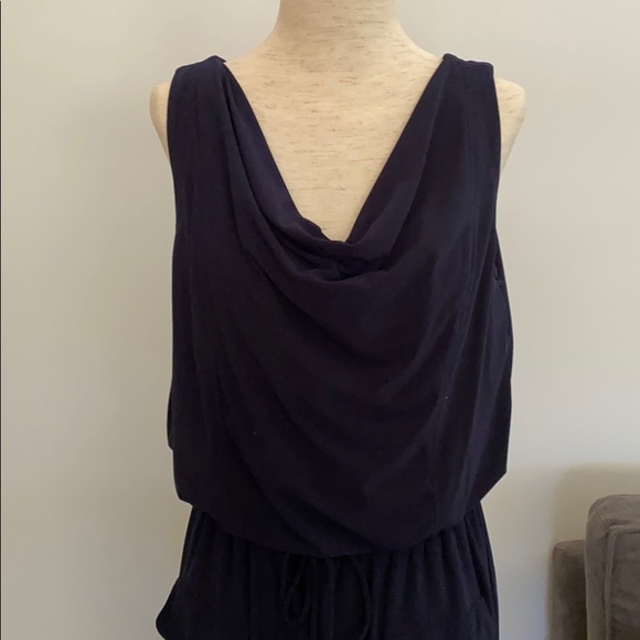 Navy blue sleeveless jumpsuit. Size M - Picture 2 of 5